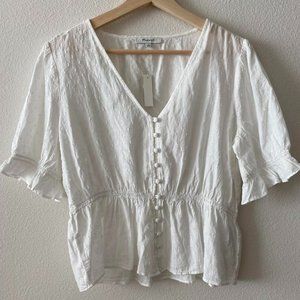 Madewell White Blouse